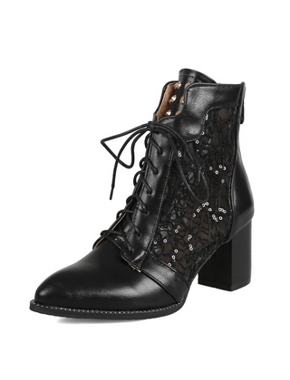 Victorian Elegance Mid-Calf Boots