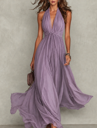 Zaria | Fitted-Top Evening Maxi Dress