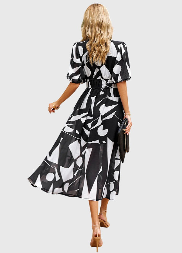 Flattering Floral Midi Dress