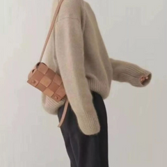 Turtleneck Dropped Shoulder Sweater
