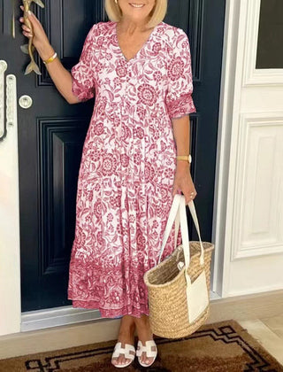 Keisha | Stylish Floral Dress with Sweetheart Neckline