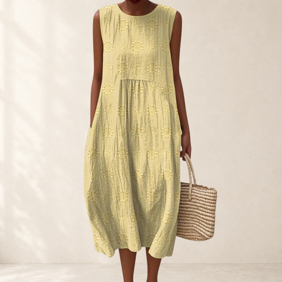 Elegant Dress with Pockets