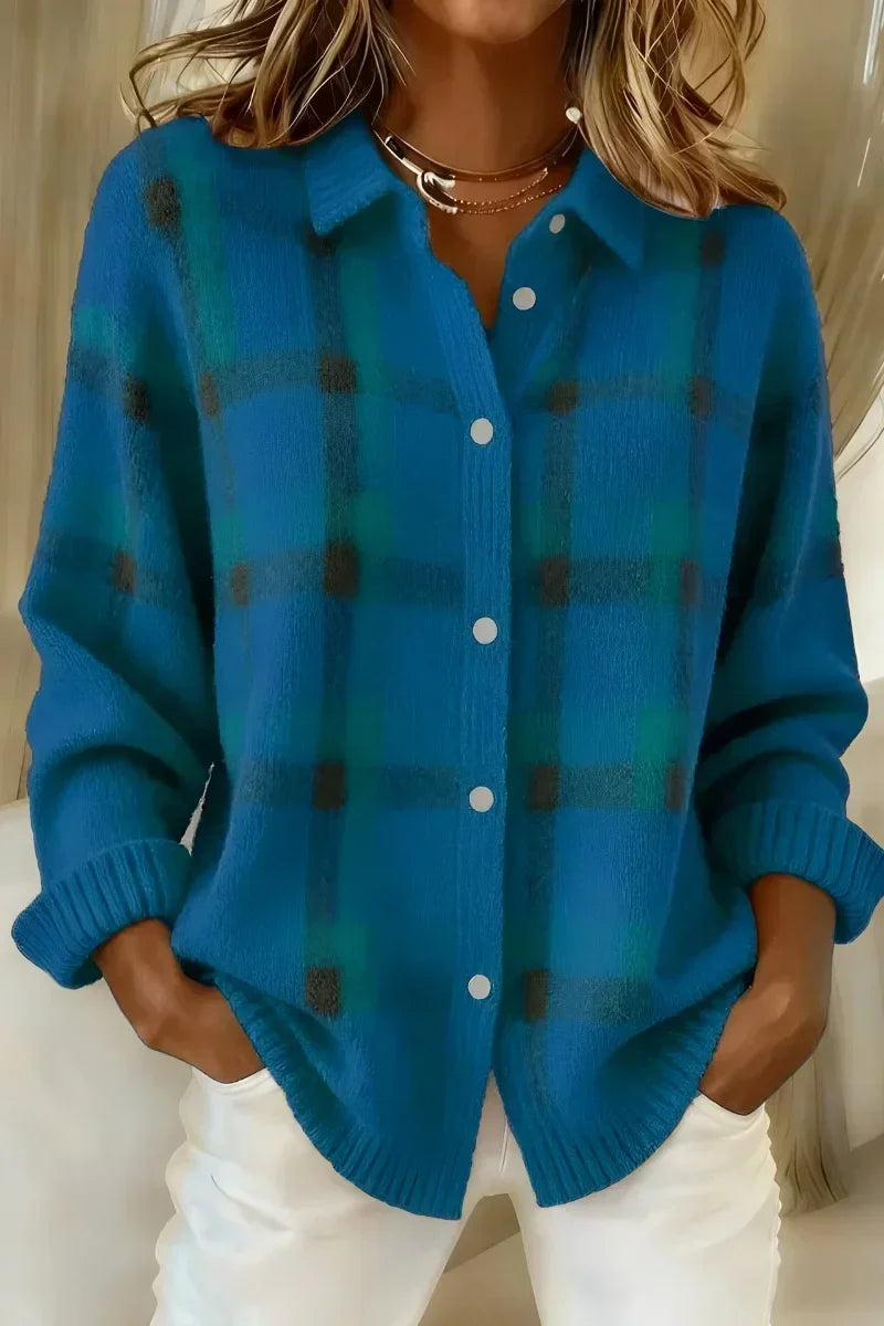 Plaid Cardigan