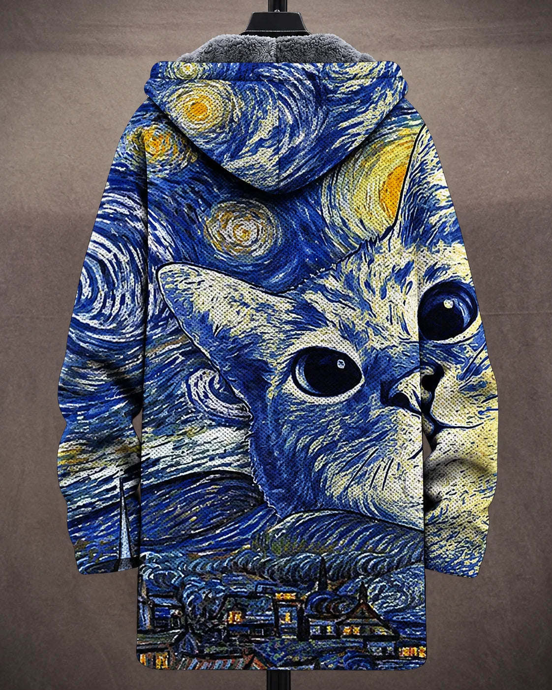 Starry Cats Art Hooded Jacket
