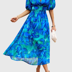 Flattering Floral Midi Dress