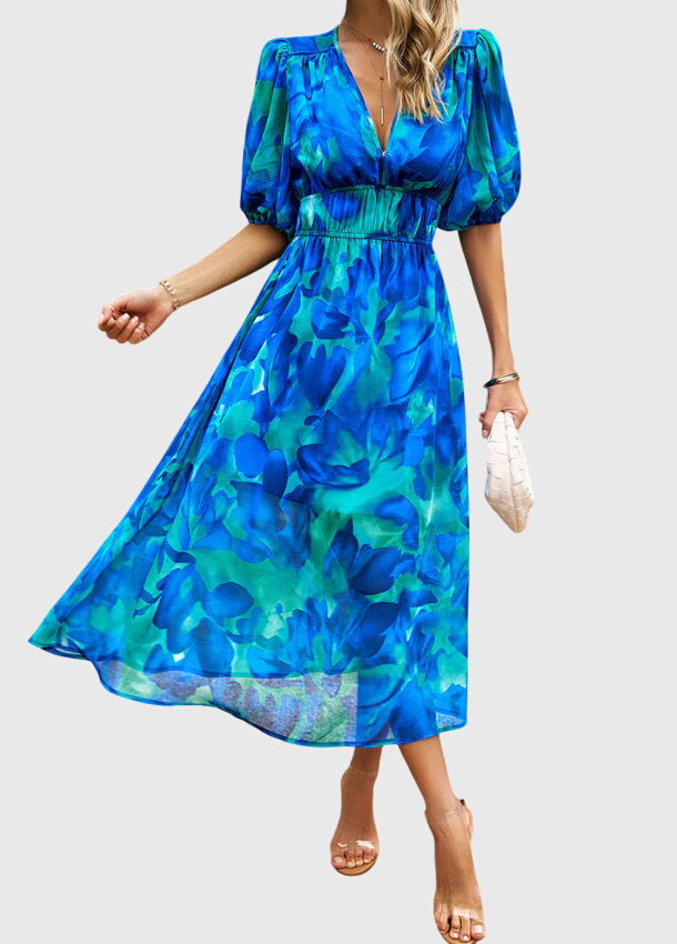 Flattering Floral Midi Dress