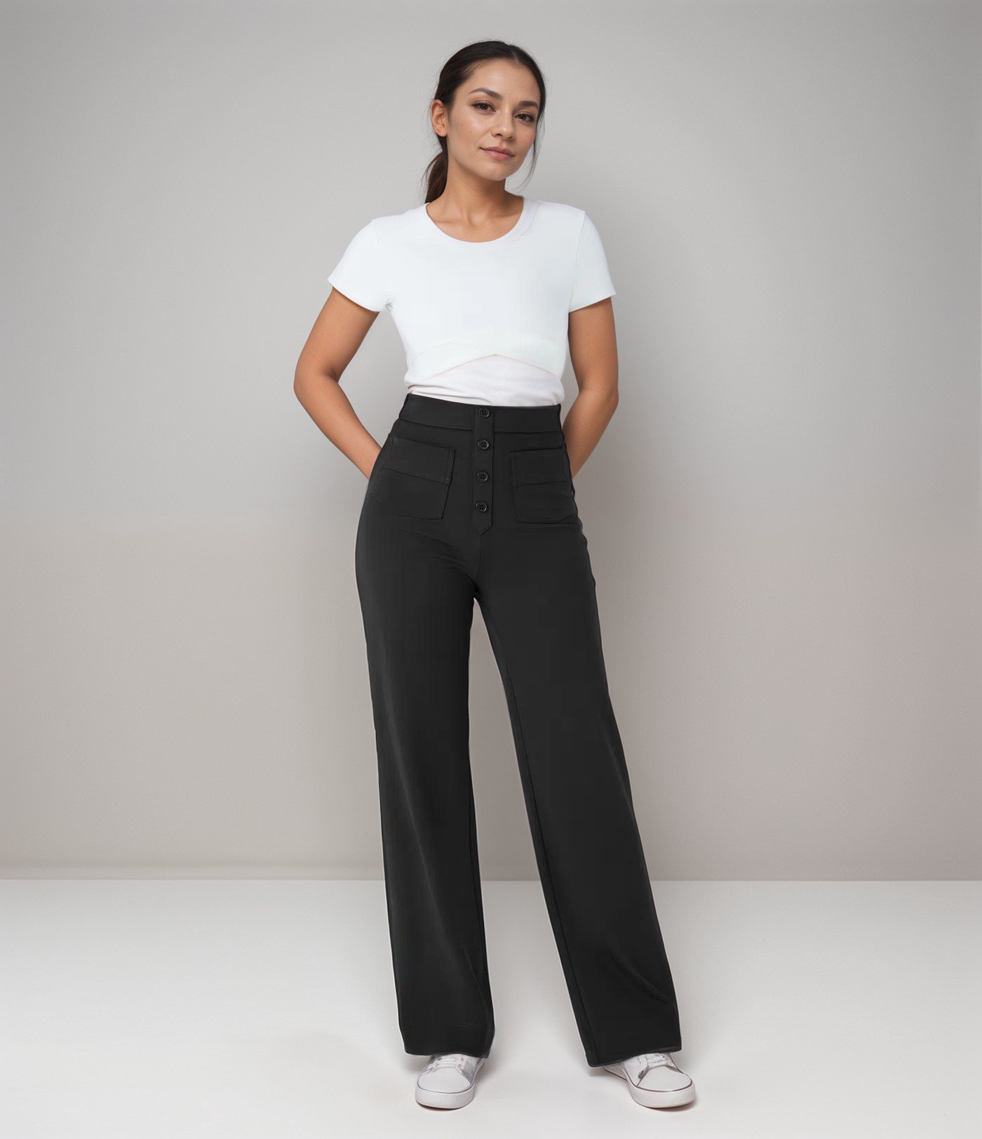 Anika | Stretch High-Waist Pants