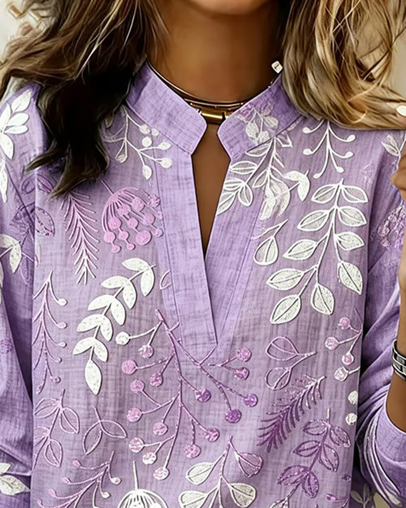 Botanical Print Blouse