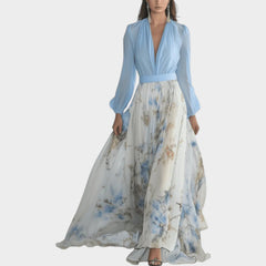 Dress in Floral Chiffon