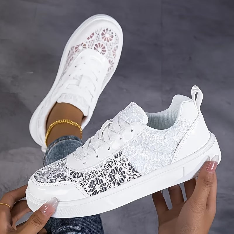 Floral Lace Sneakers
