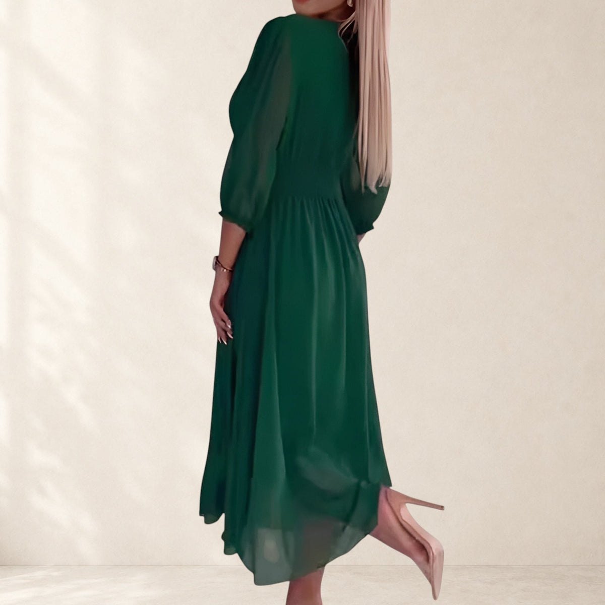 Lightweight Silky Chiffon Dress