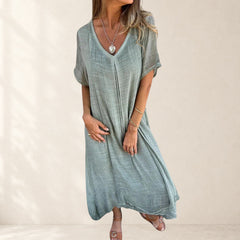 Elegant Lightweight V-Neck Dress