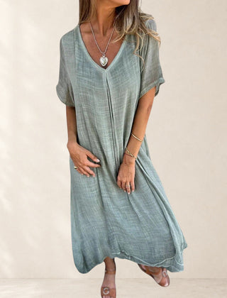 Elegant Lightweight V-Neck Dress