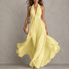 Zaria | Fitted-Top Evening Maxi Dress