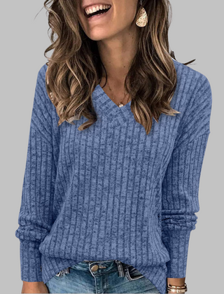 Comfy V-Neck Long Sleeve Top