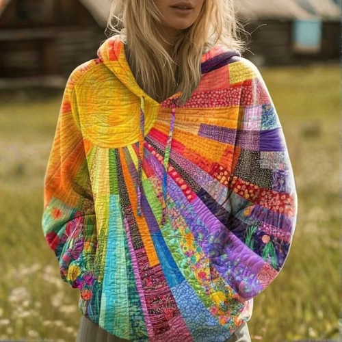 Wildflower Quilted Hoodie
