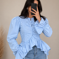 Livia | Blouse with a Ruffle