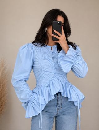 Livia | Blouse with a Ruffle