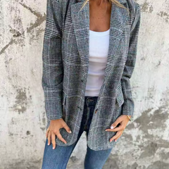 Valerie | Relaxed-Fit Houndstooth Blazer