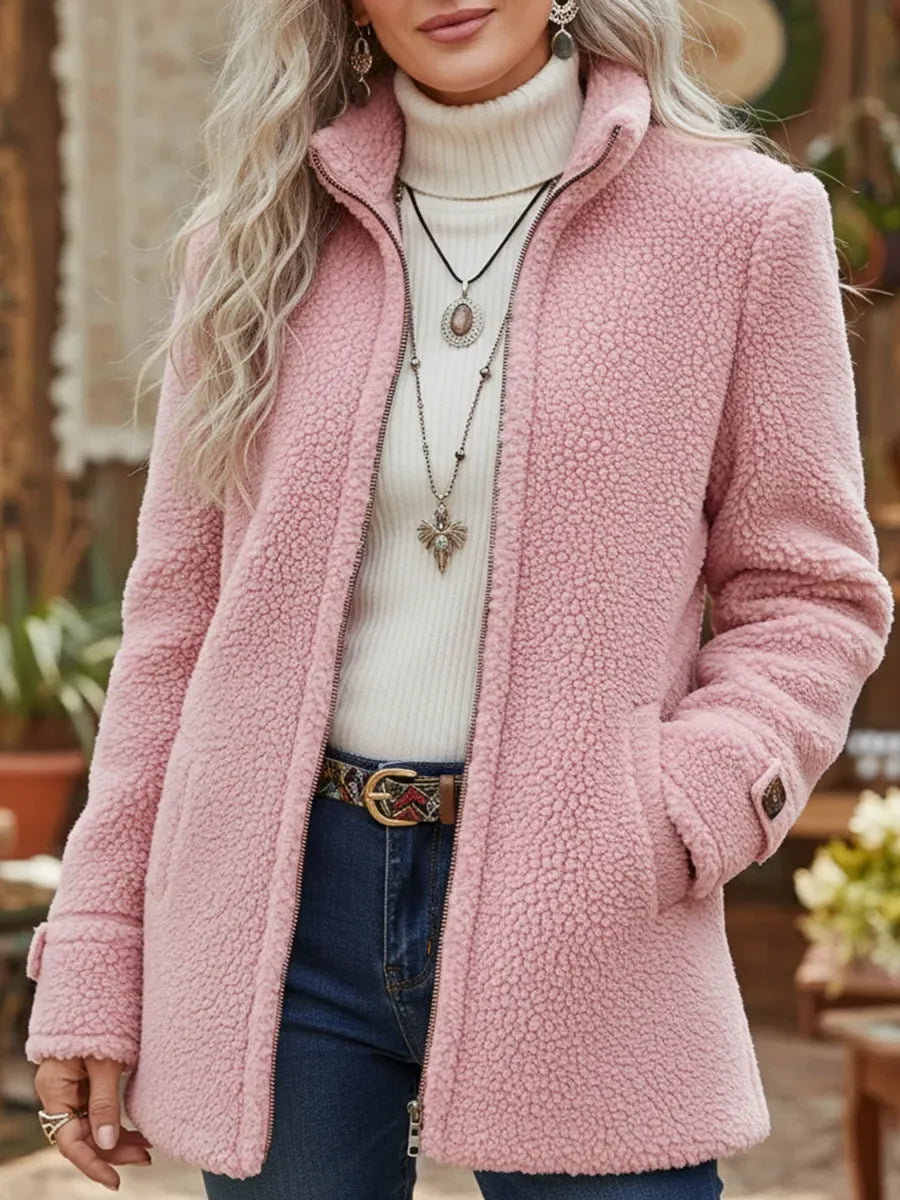 Melanie | Warm Teddy Jacket with Zipper