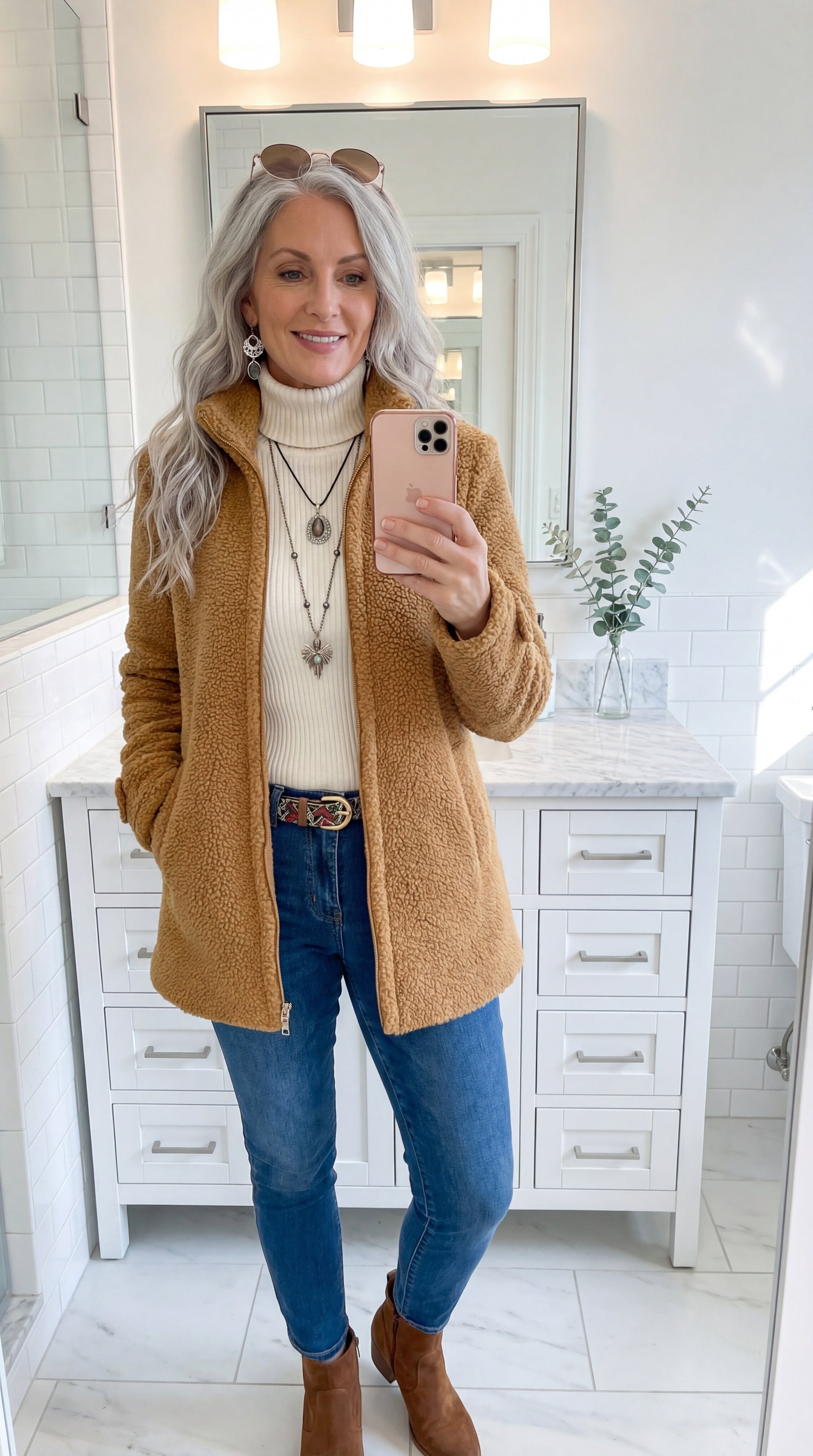 Melanie | Warm Teddy Jacket with Zipper