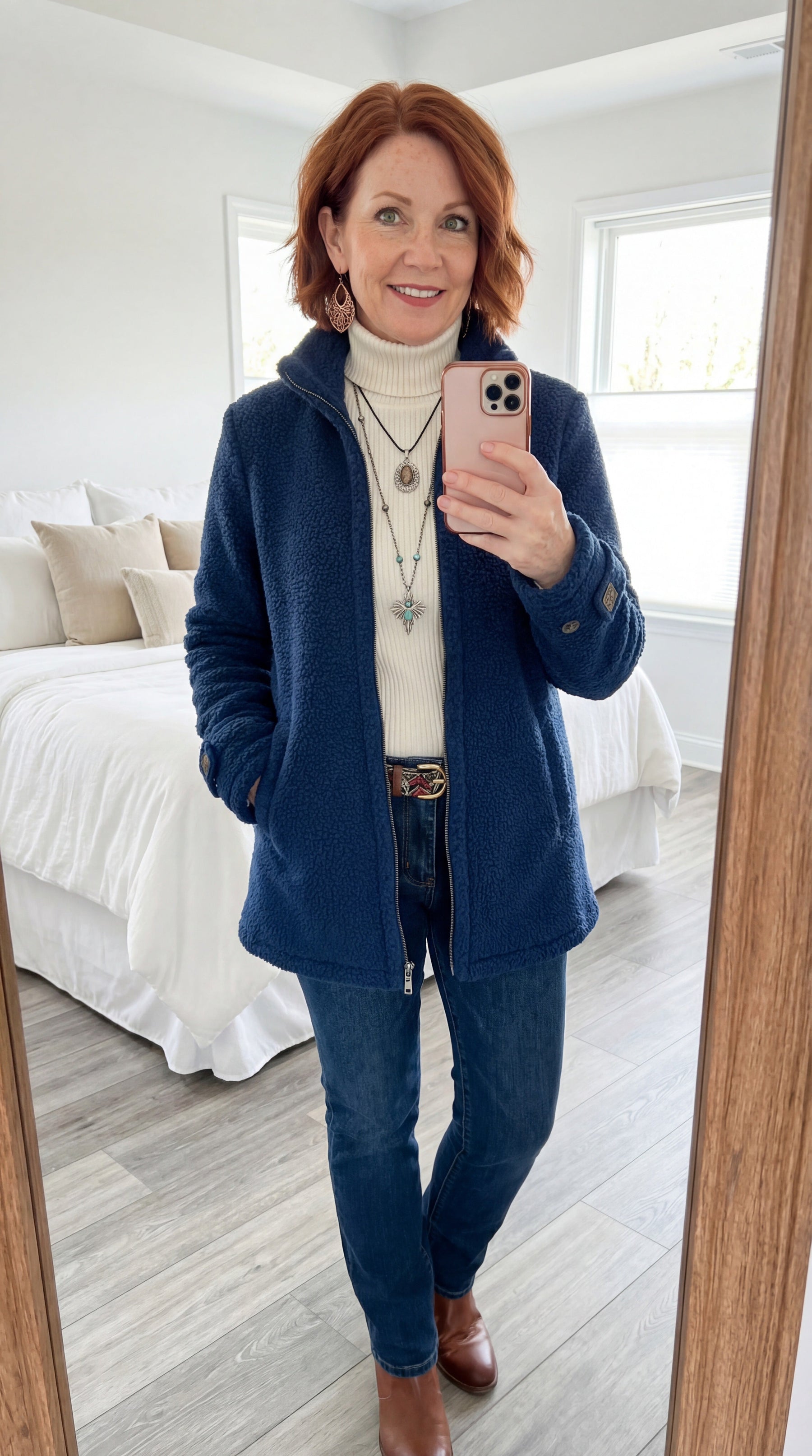 Melanie | Warm Teddy Jacket with Zipper