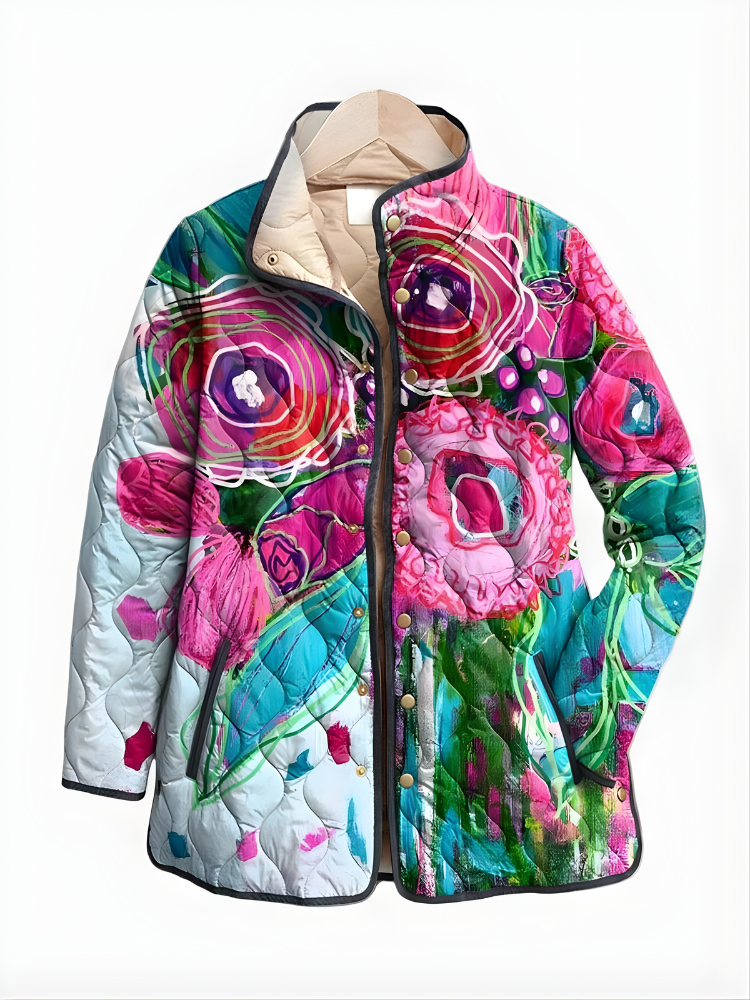 Elegant Floral Pattern Jacket