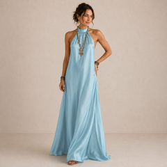 Alaina | Halter Maxi Dress