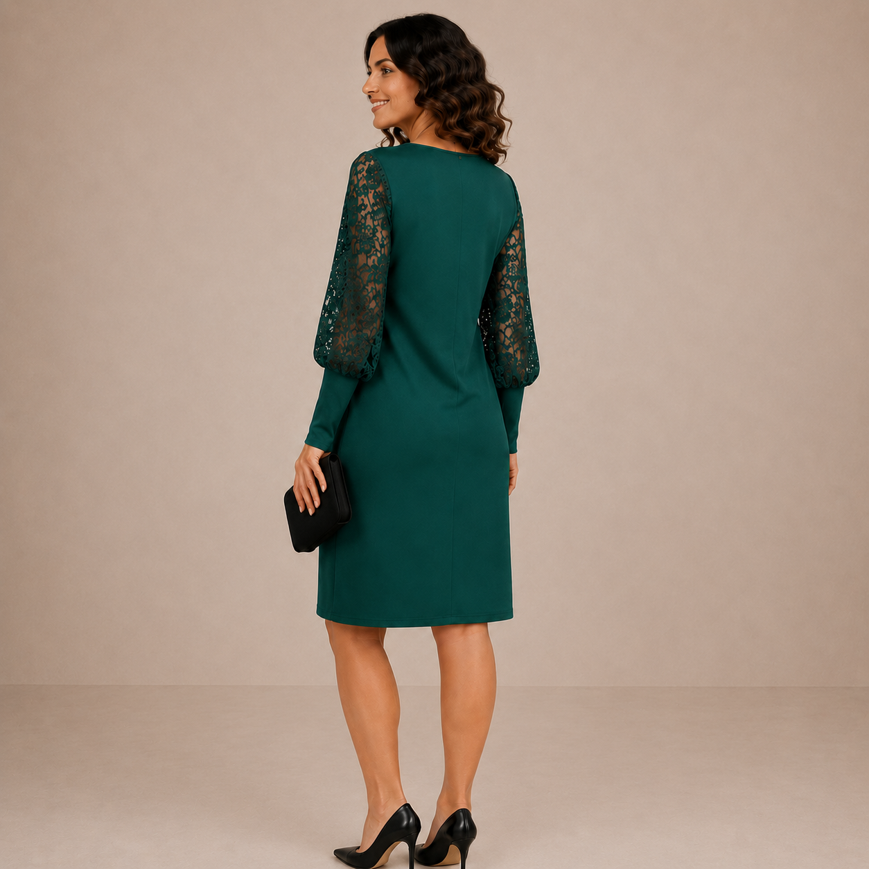 Valeria | Lace Midi Dress