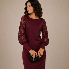 Valeria | Lace Midi Dress