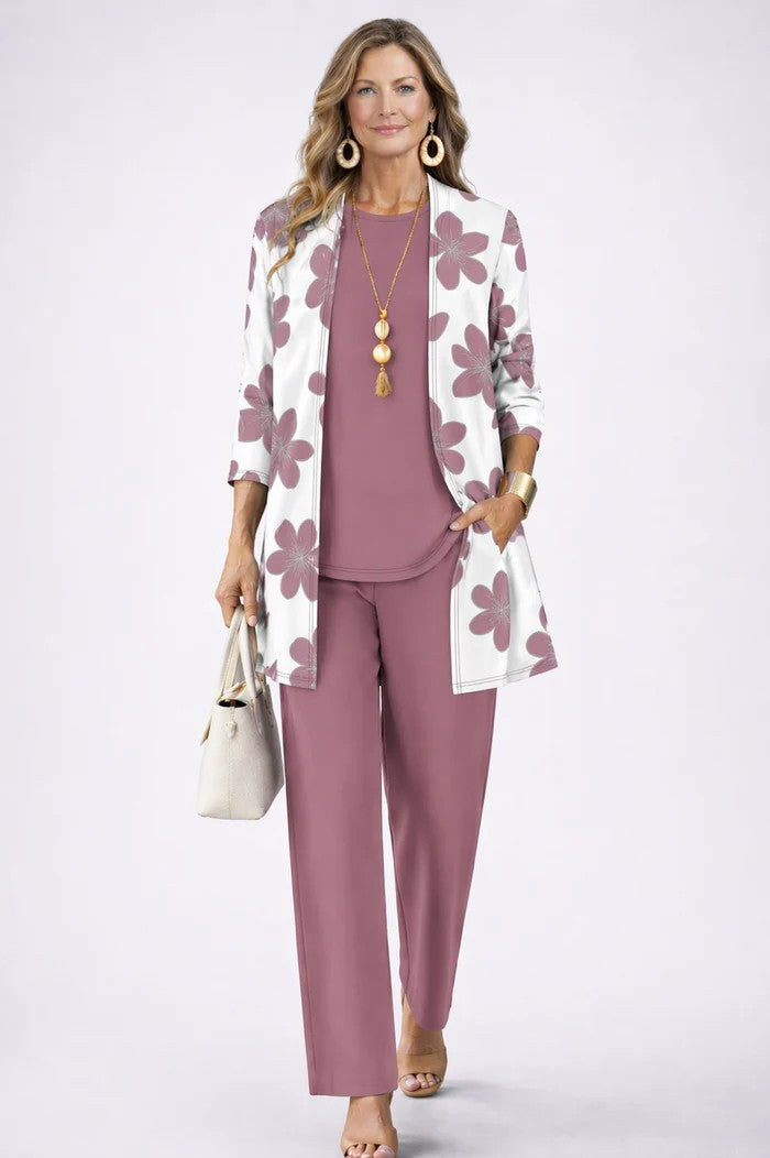 Elegant Three-Piece Set in Classic Style