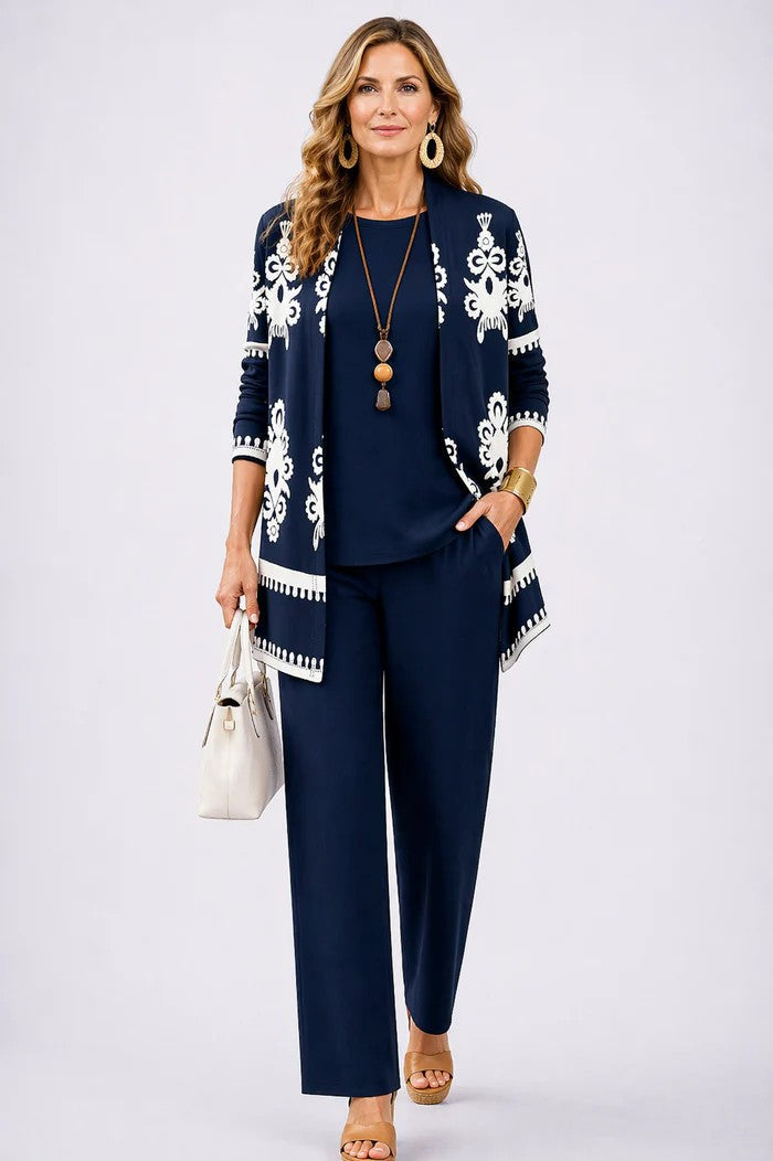 Elegant Three-Piece Set in Classic Style