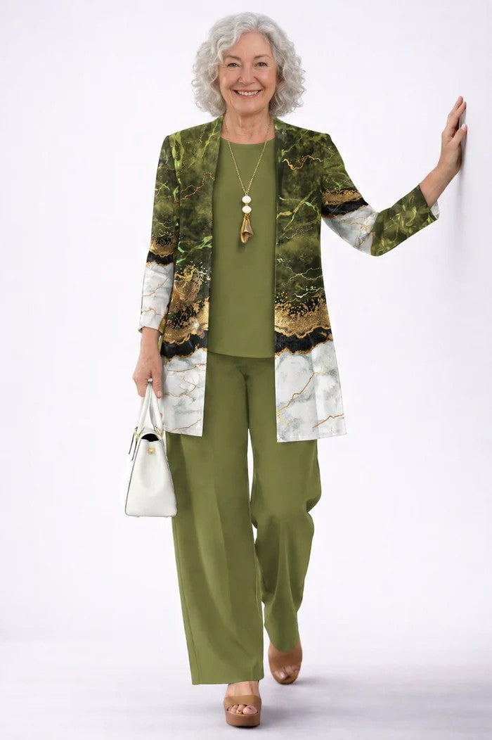 Elegant Three-Piece Set in Classic Style