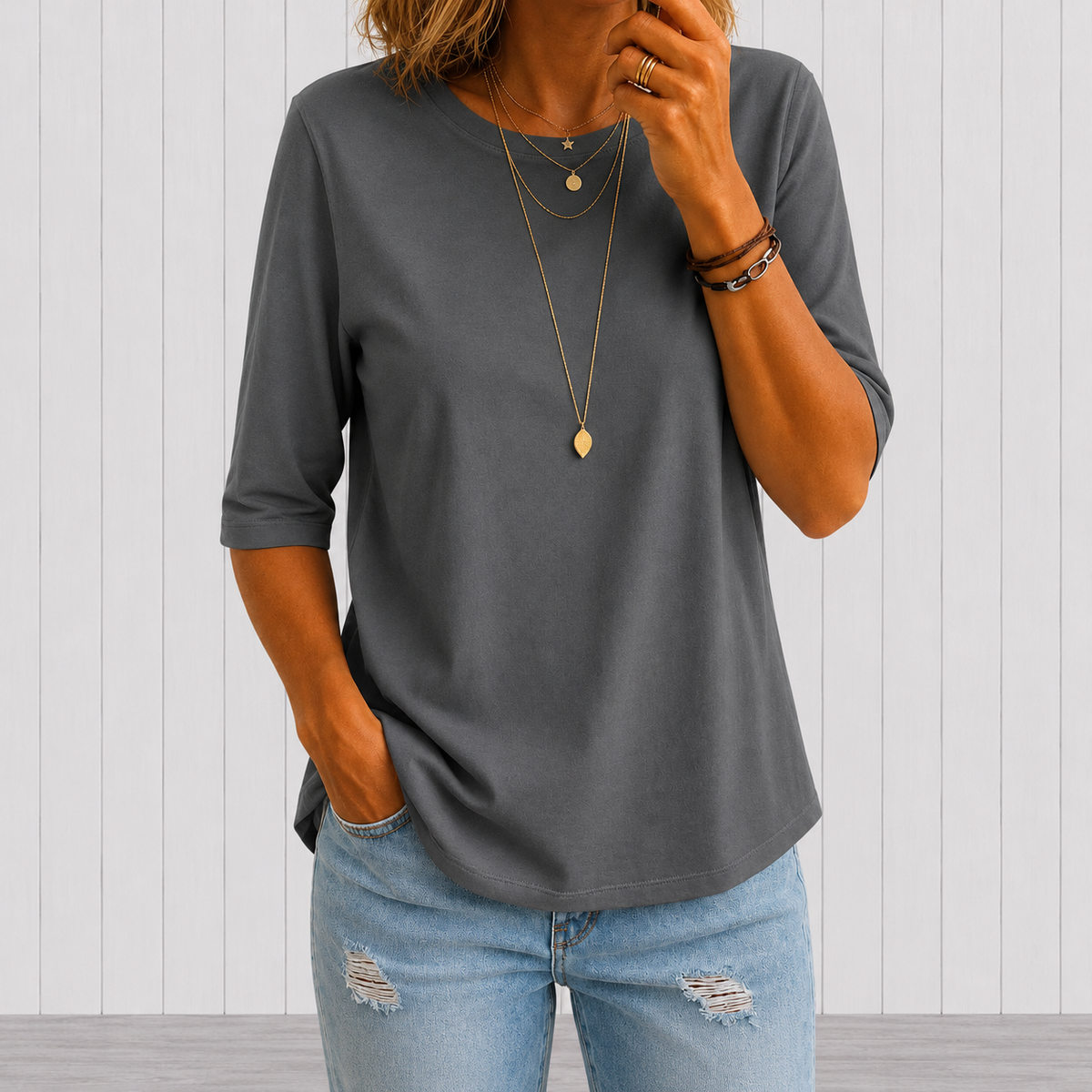 Comfort Coverage Tee in grey