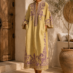 Celestia | Embroidered Boho Dress