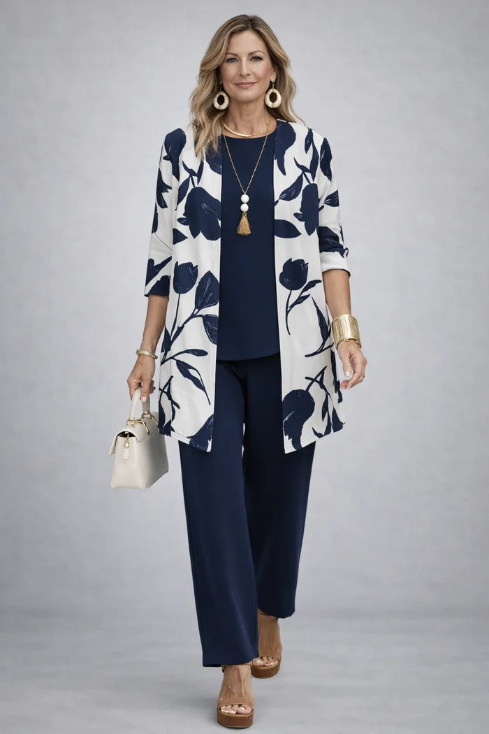 Elegant Three-Piece Set in Classic Style