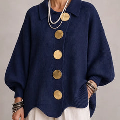 Oversized Button Knit Cardigan