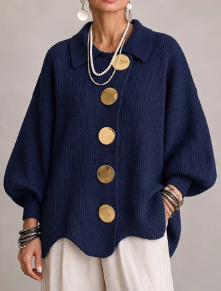 Oversized Button Knit Cardigan