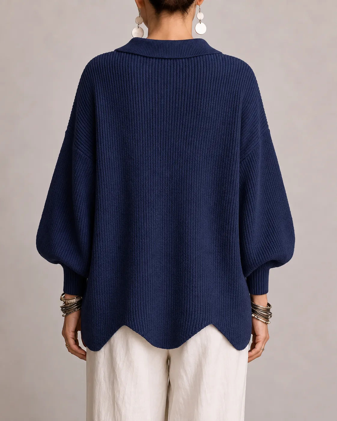 Oversized Button Knit Cardigan