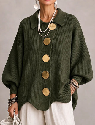 Oversized Button Knit Cardigan