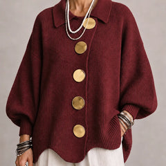 Oversized Button Knit Cardigan