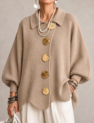 Oversized Button Knit Cardigan