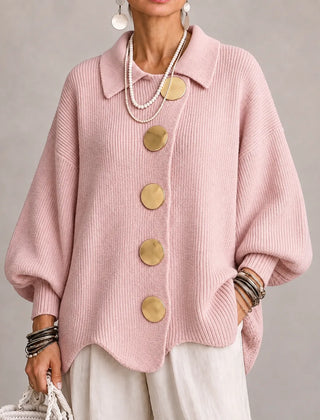 Oversized Button Knit Cardigan