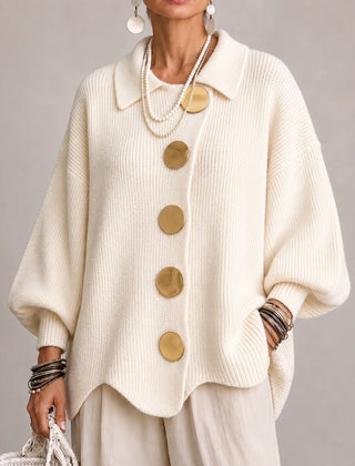 Oversized Button Knit Cardigan