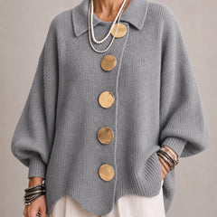 Oversized Button Knit Cardigan