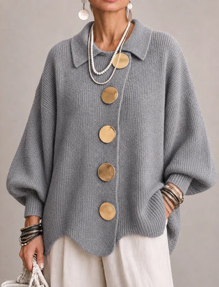Oversized Button Knit Cardigan