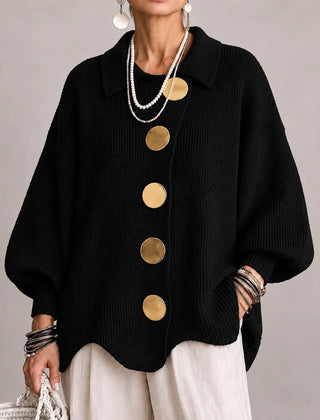 Oversized Button Knit Cardigan