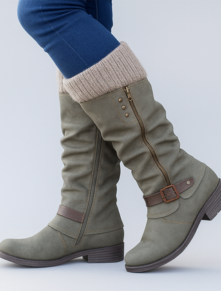 Elegant Supportive Buckle Boots