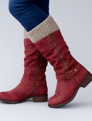 Elegant Supportive Buckle Boots
