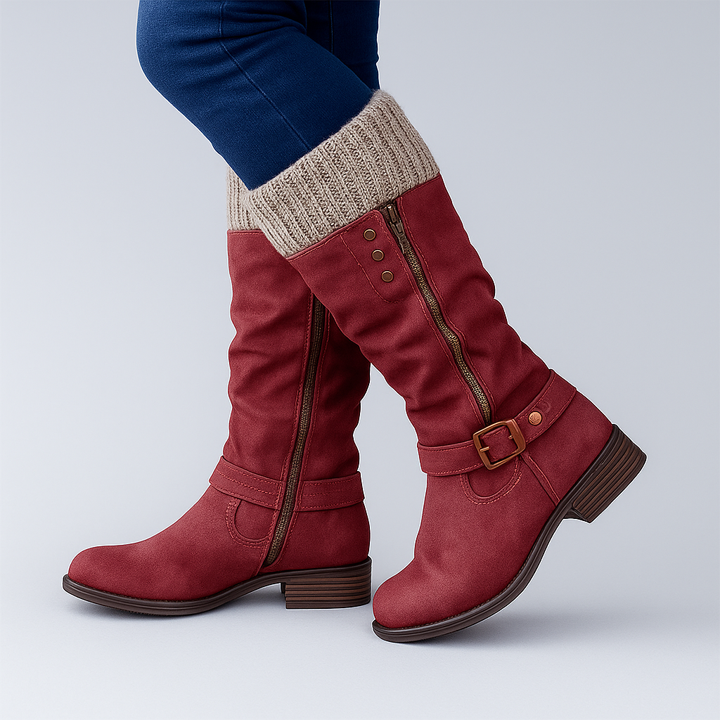 Elegant Supportive Buckle Boots